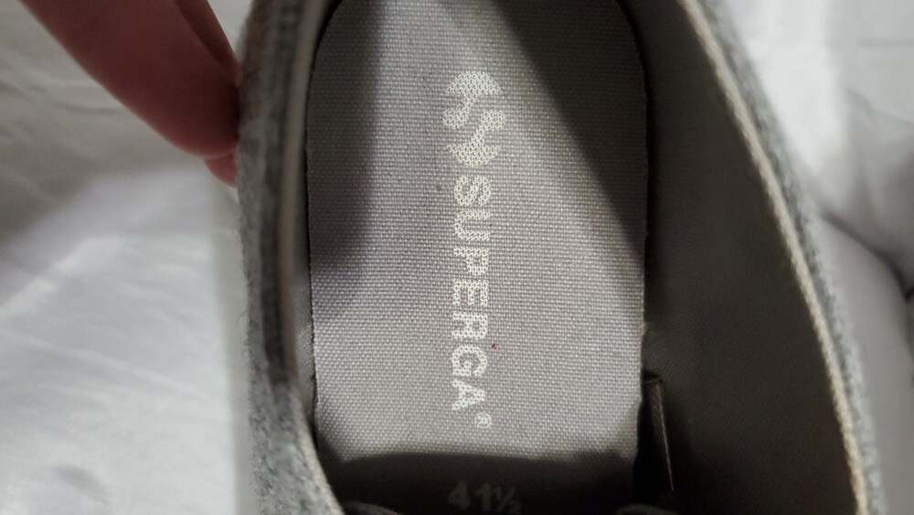 Superga 2750 Wool Grey Sneakers Size EU 41.5 US Women's 10 - Picture 3 of 6